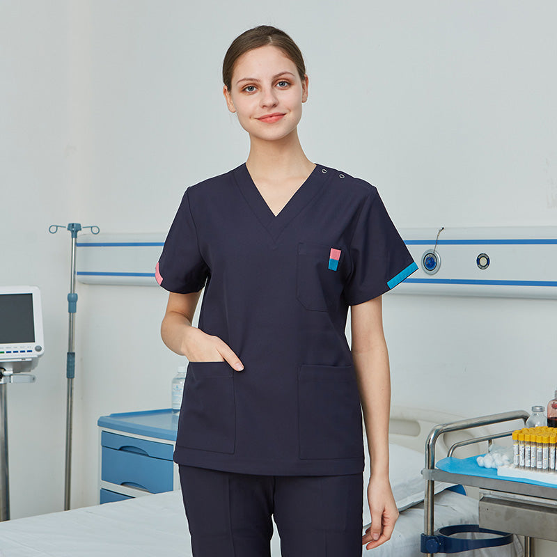 スクラブ上下セット 半袖 女性用 S〜XXL 4色