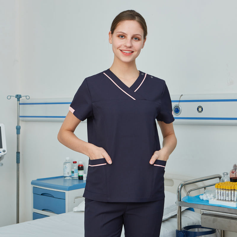 スクラブ上下セット 半袖 女性用 S〜XXL 2色