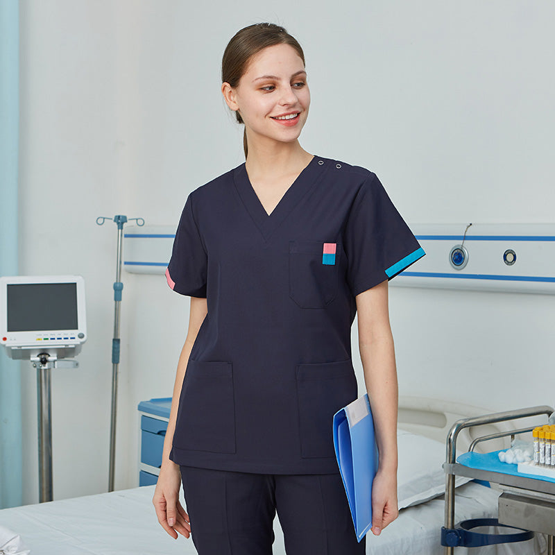 スクラブ上下セット 半袖 女性用 S〜XXL 4色