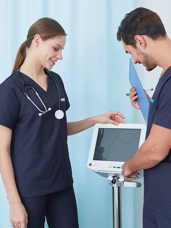 スクラブ上下セット 半袖 女性用 男性用 S〜XXL 8色