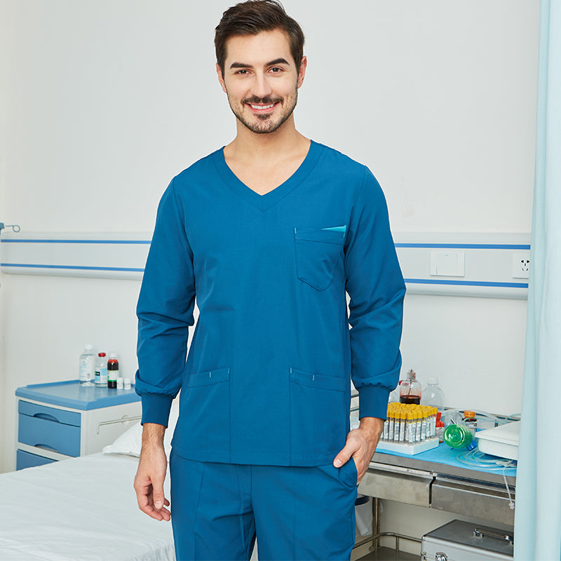 【新品、未使用】FLabスクラブ 上下セット　3L スクラブ上下セット 長袖 女性用 男性用 S〜XXL 2色 – Medical