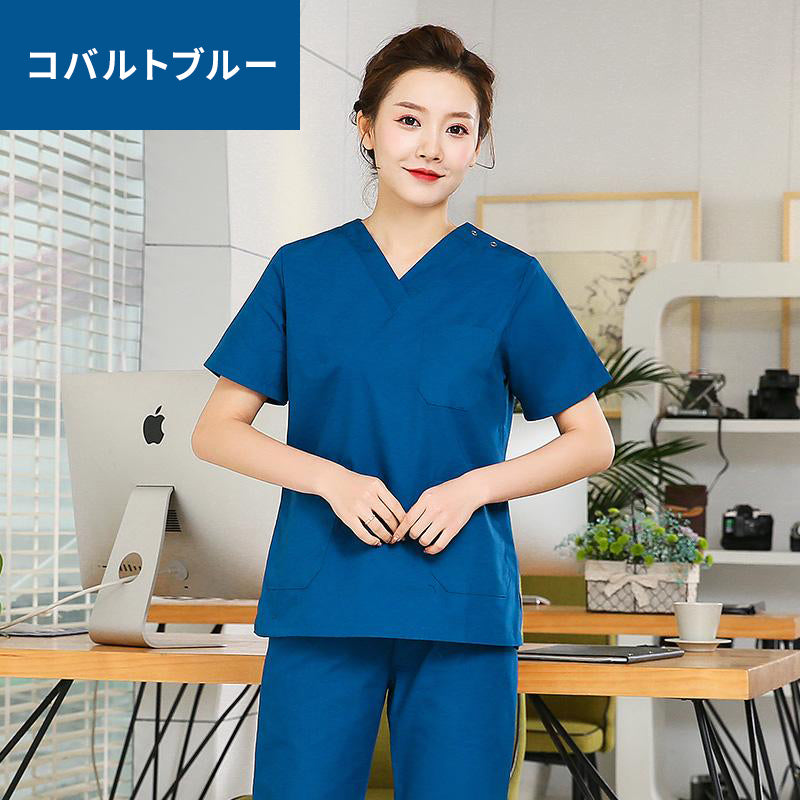 スクラブ上下セット 半袖 女性用 S〜XXL 8色