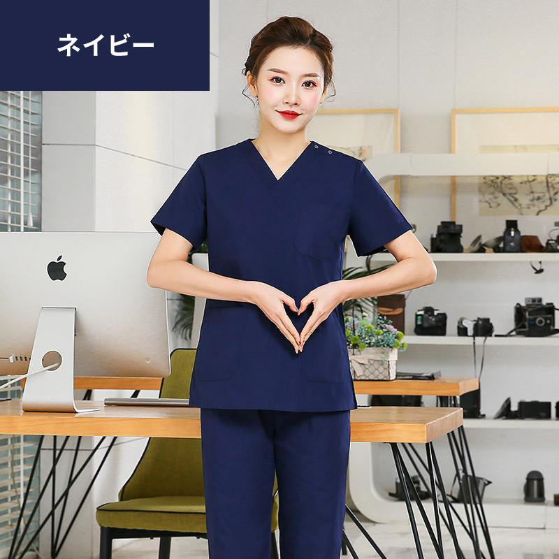 スクラブ上下セット 半袖 女性用 S〜XXL 8色