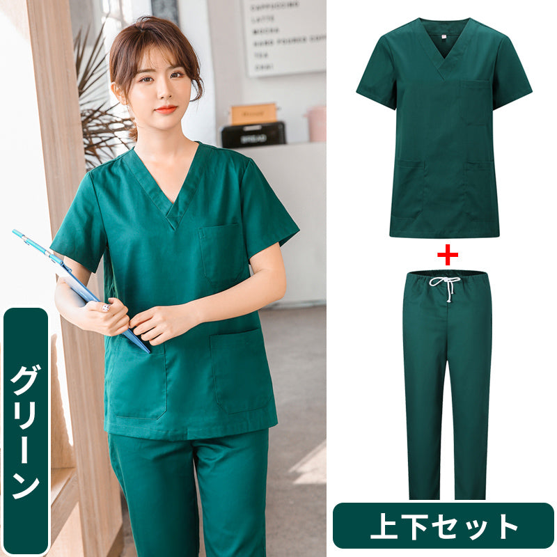 スクラブ上下セット 半袖 女性用 男性用 S〜XXXL 6色