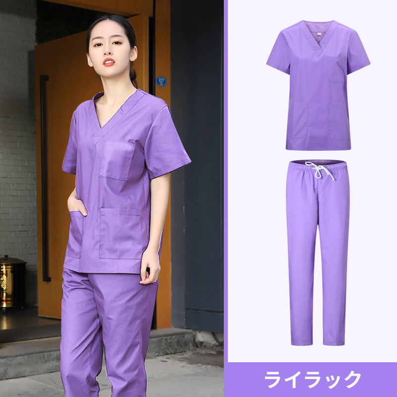 スクラブ上下セット 半袖 女性用 S〜XXXL 10色