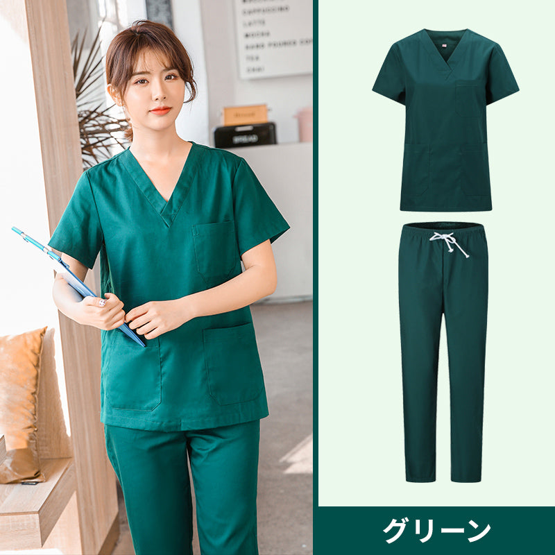 スクラブ上下セット 半袖 女性用 S〜XXXL 10色