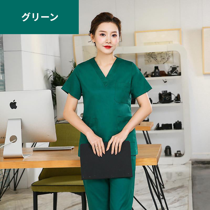 スクラブ上下セット 半袖 女性用 S〜XXL 8色