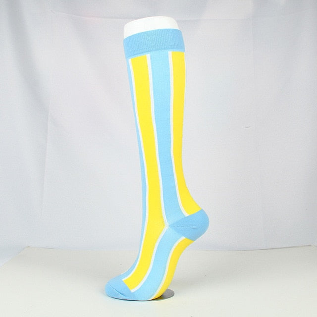 着圧ソックス 中圧20-30 mmHg ストライプ 4色