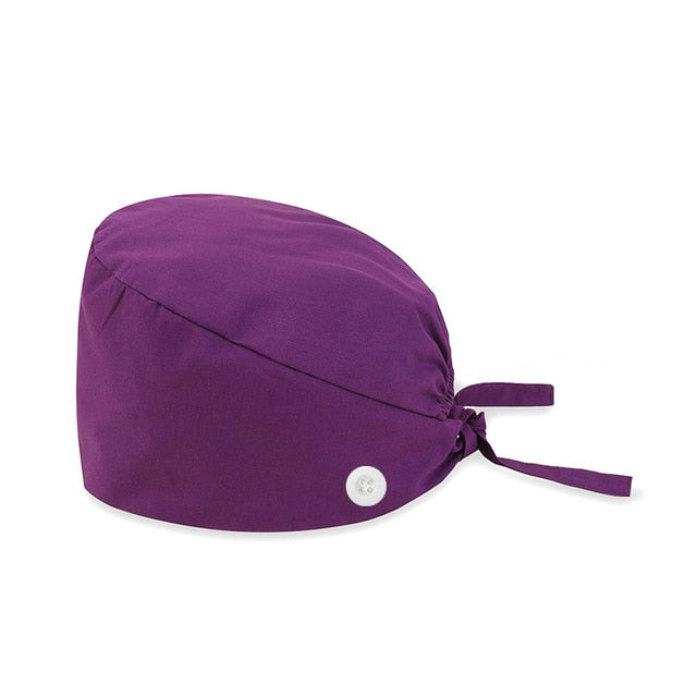 手術帽子 マスク掛け付き 全12色