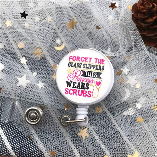 リール付ネームクリップ 名札用 かわいいイラスト 全12種