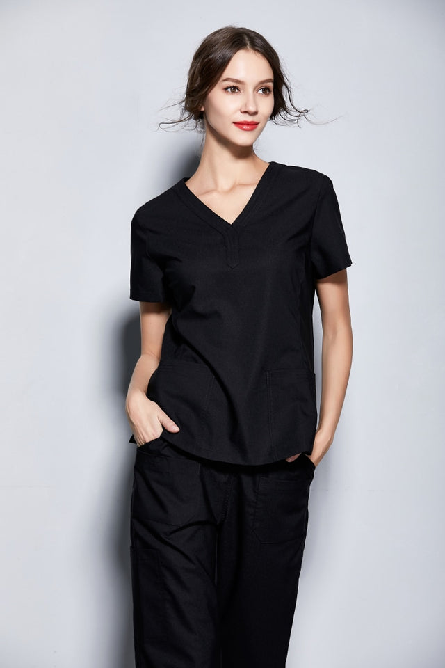 スクラブ上下セット 半袖 女性用 2色展開 S〜XXL