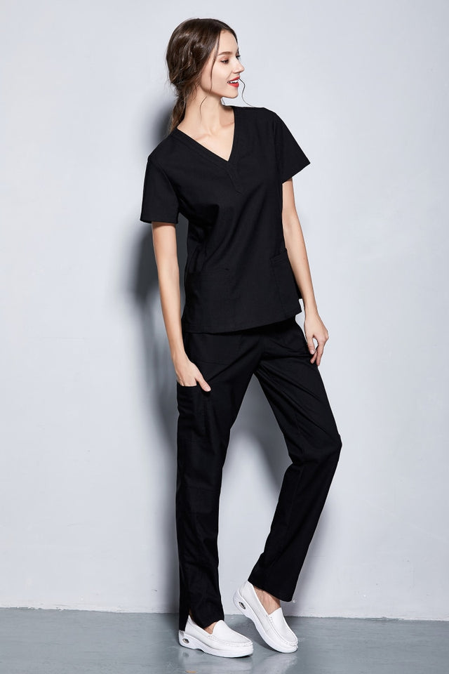 スクラブ上下セット 半袖 女性用 2色展開 S〜XXL