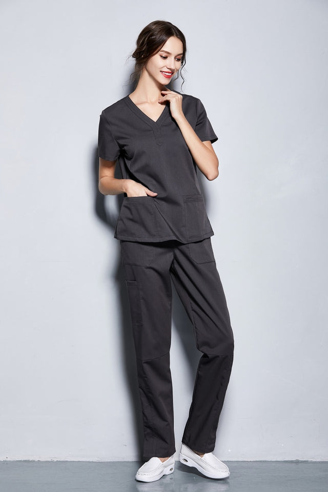 スクラブ上下セット 半袖 女性用 2色展開 S〜XXL