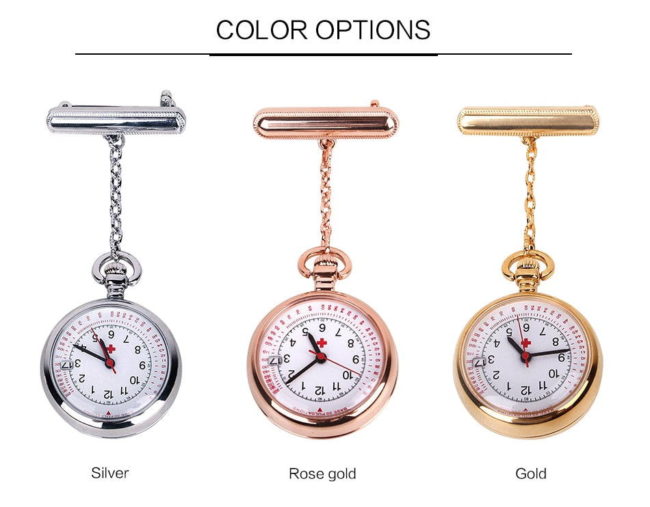 ナースウォッチ ブローチタイプ 全3種