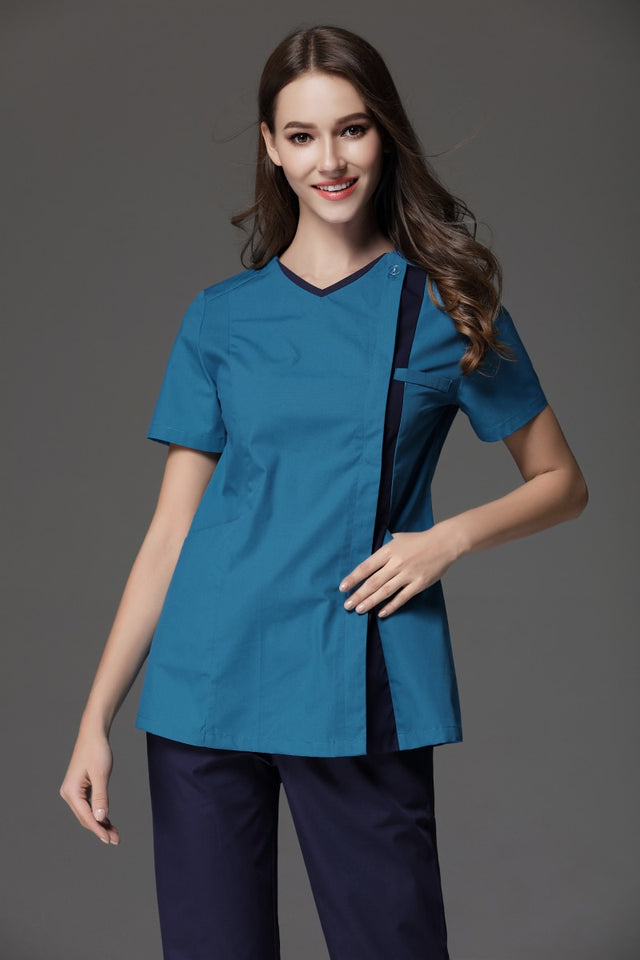 スクラブ上下セット 半袖 女性用 2色展開 S〜XXL