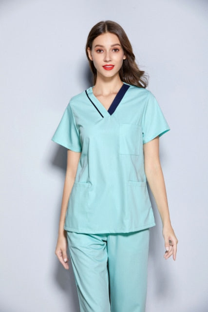 スクラブ上下セット 半袖 女性用 4色展開 S〜XXL