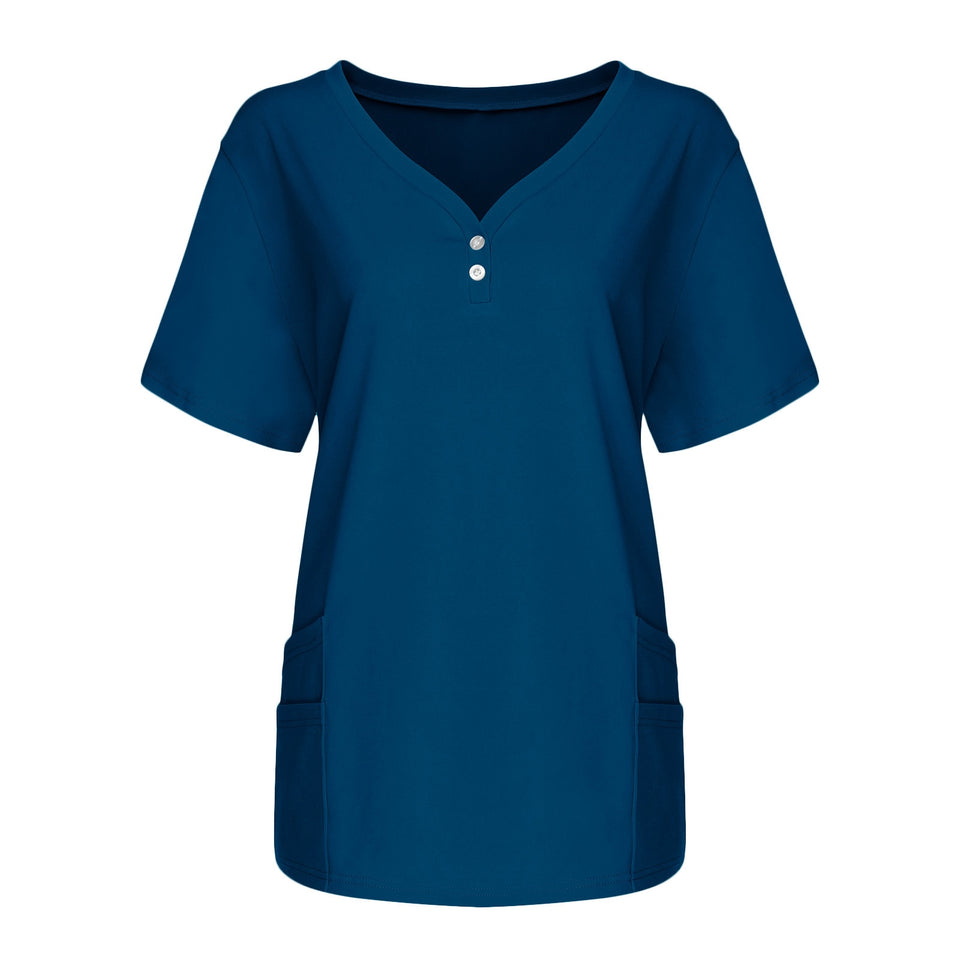 スクラブ 半袖 女性用 6色 S〜XXL