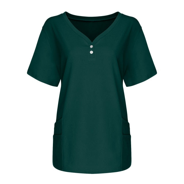 スクラブ 半袖 女性用 6色 S〜XXL