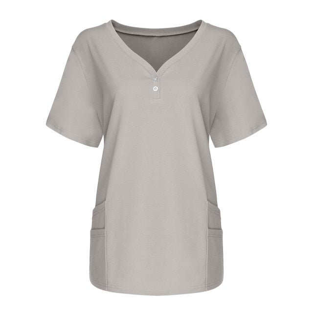 スクラブ 半袖 女性用 6色 S〜XXL