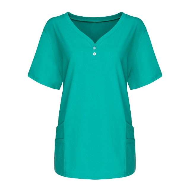 スクラブ 半袖 女性用 6色 S〜XXL