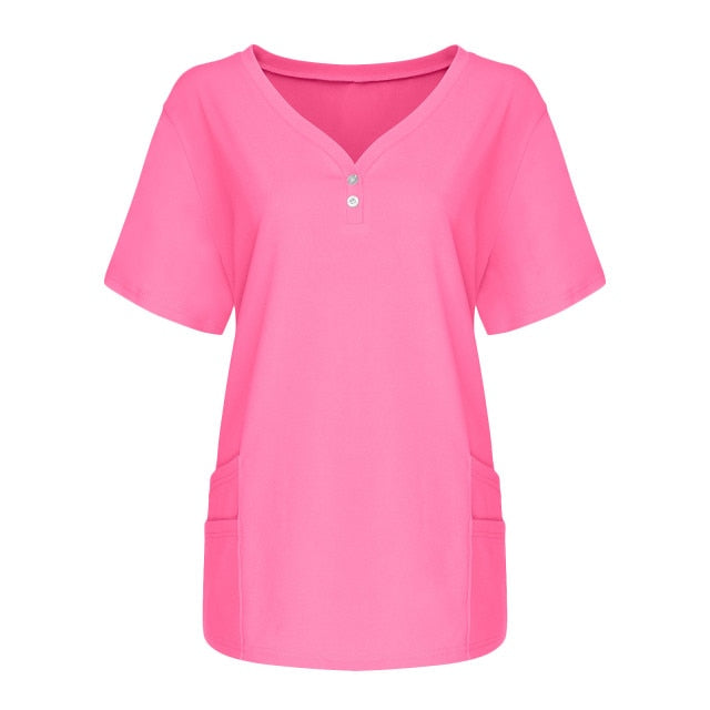 スクラブ 半袖 女性用 6色 S〜XXL