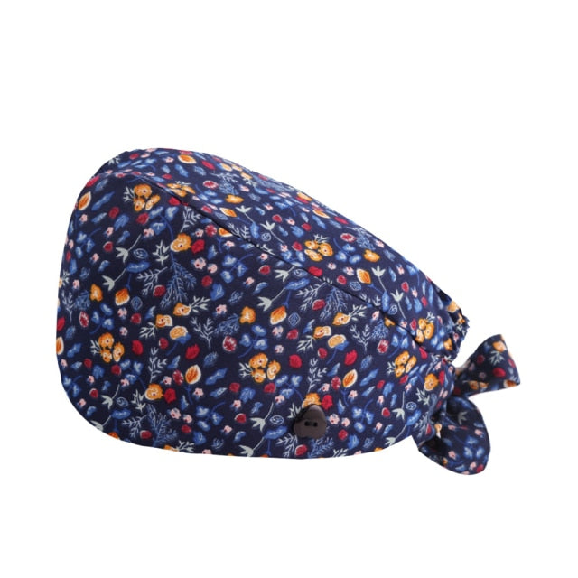 手術帽子 マスク掛け付き 全15柄