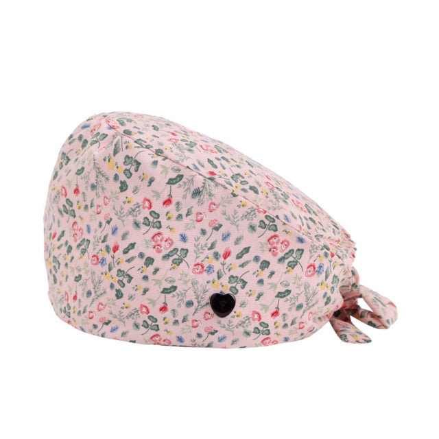 手術帽子 マスク掛け付き 全15柄