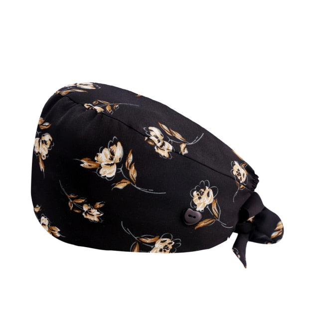 手術帽子 マスク掛け付き 全15柄