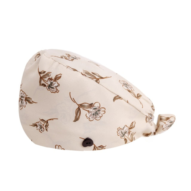 手術帽子 マスク掛け付き 全15柄