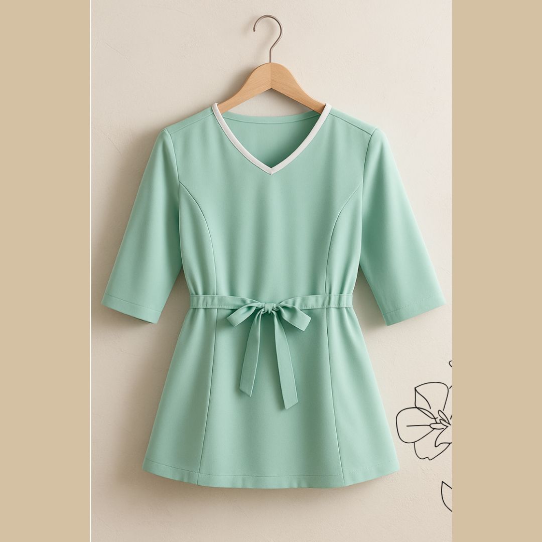 エレガントなウエストリボン